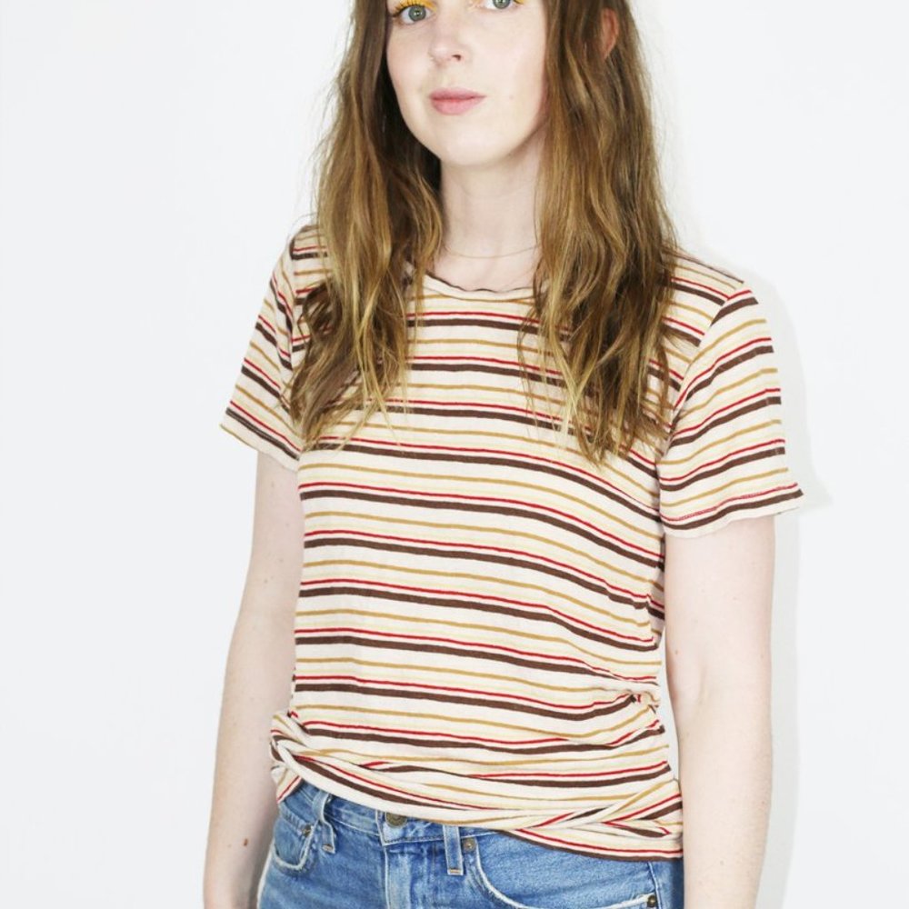 GUC Jungmaven Striped Alta Tee - Lightning - M